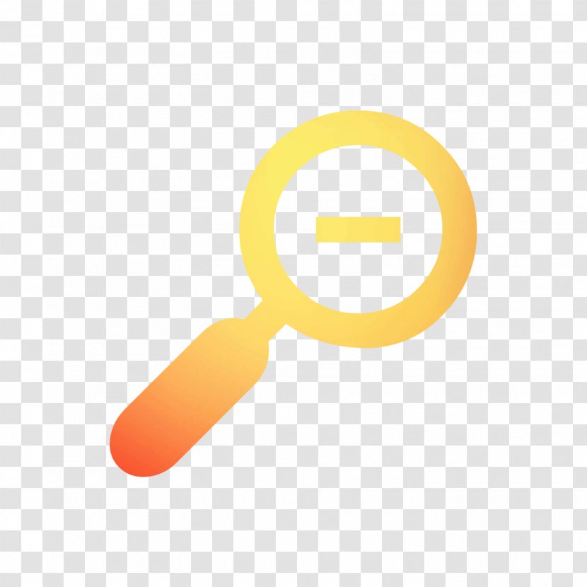 Logo Brand Product Font Yellow - Magnifying Glass - Orange Transparent PNG