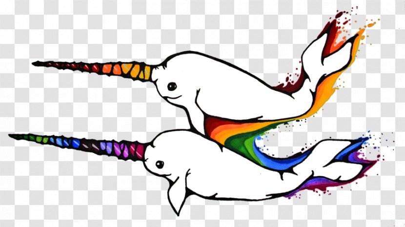 Rainbow Loom Narwhal Shops Clip Art - Artwork - Narwal Transparent PNG