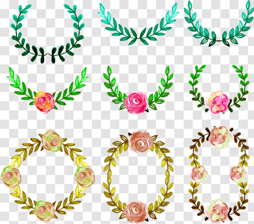 Flower Euclidean Vector Watercolor Painting Clip Art - Floral Design - Illustration A Variety Of Corolla Transparent PNG