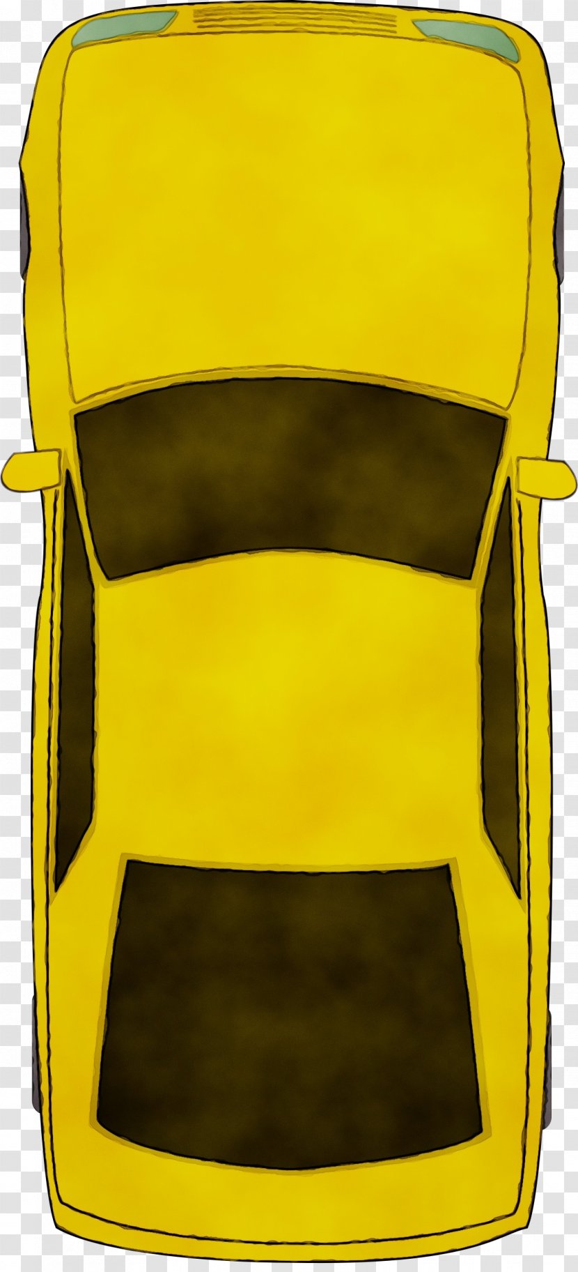 Watercolor Cartoon - Wet Ink - Chair Yellow Transparent PNG