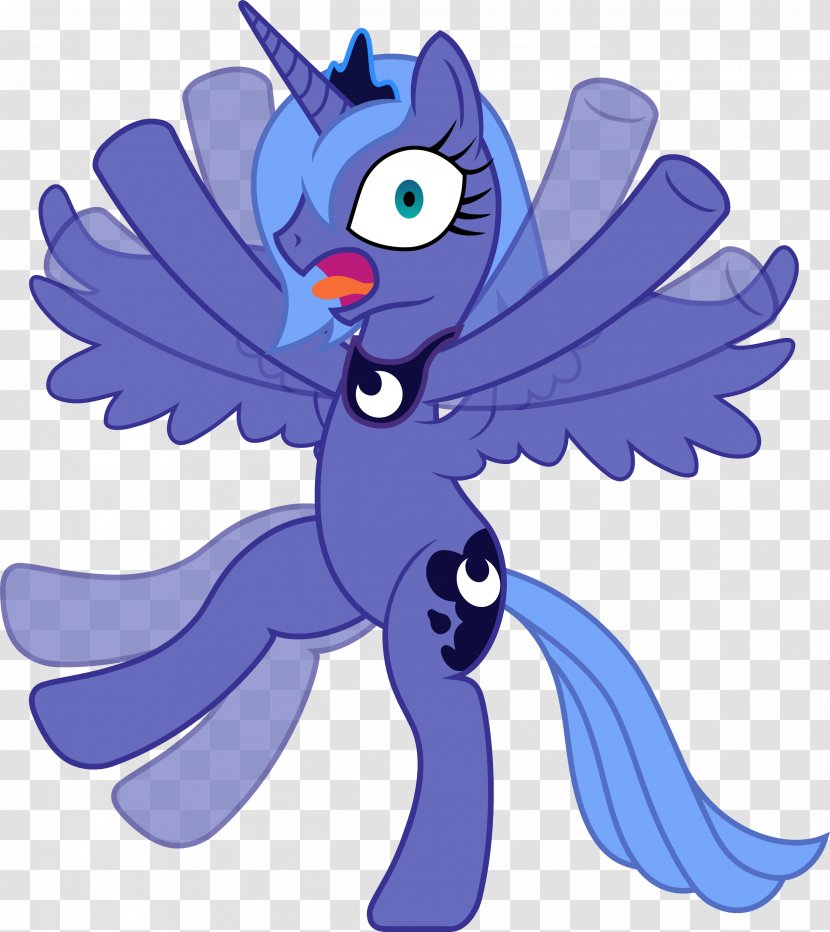 Princess Luna Art Horse - Cobalt Blue - Headless Horseman Transparent PNG