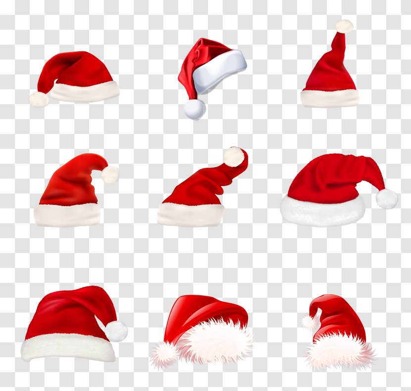 Santa Claus Christmas - Cap - Hats Transparent PNG
