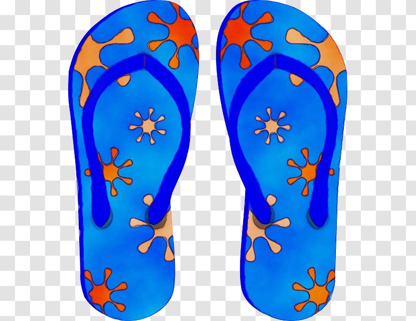 Flip-flops Slipper Shoe Electric Blue - Sandal - Footwear Transparent PNG