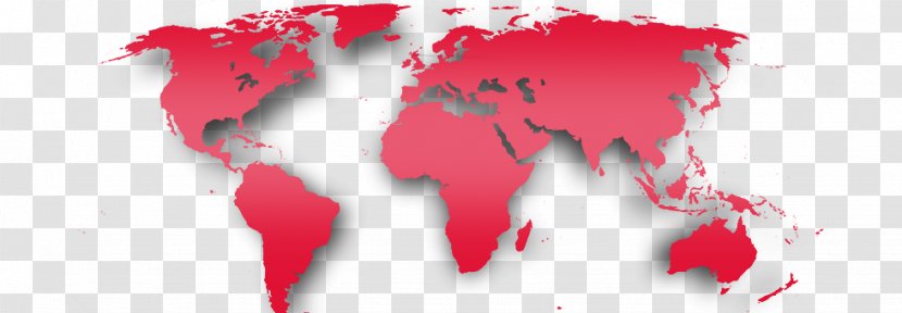World Map First Country - Red - Freight Forwarding Transparent PNG