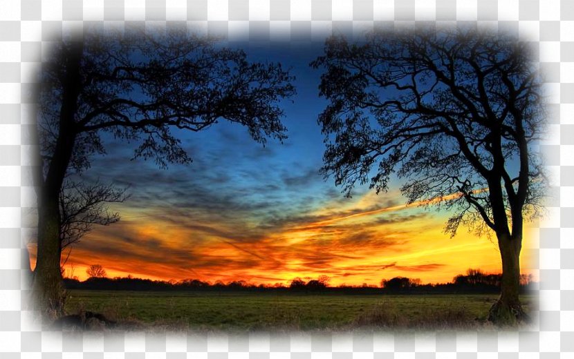 Sunset Desktop Wallpaper Sunrise Sky - Heat Transparent PNG