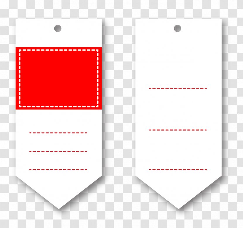 Paper Logo - Red - PRICE TAG Transparent PNG