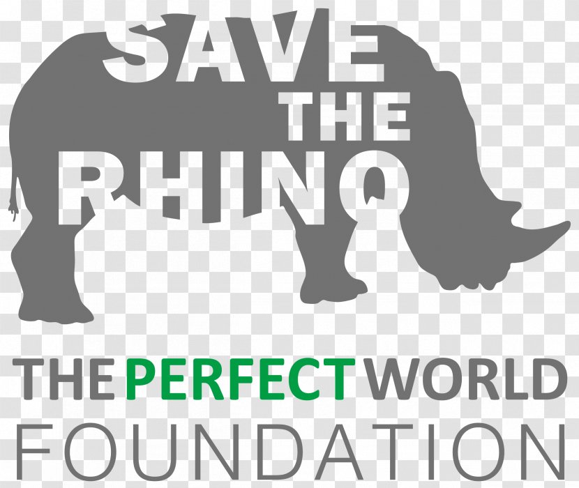 Rhinoceros Save The Rhino Logo Perfect World Foundation Mammal - Animal Transparent PNG