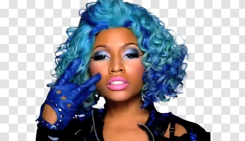 Nicki Minaj Pink Friday: Roman Reloaded Blue Hair - Flower Transparent PNG