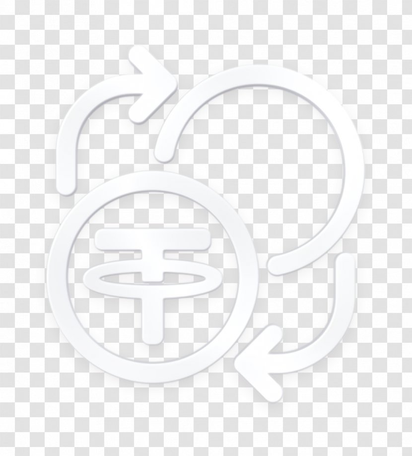 Coin Icon Cryptocurrency Exchange - Symbol - Blackandwhite Emblem Transparent PNG