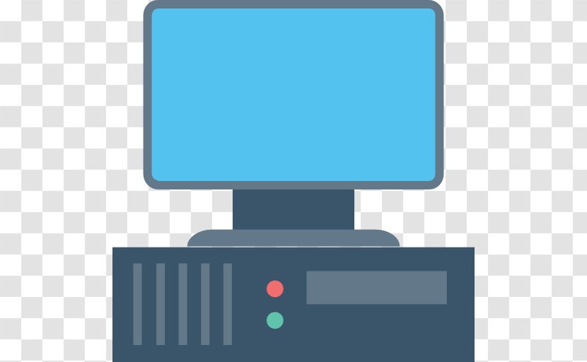 Computer Monitors Line - Blue Transparent PNG