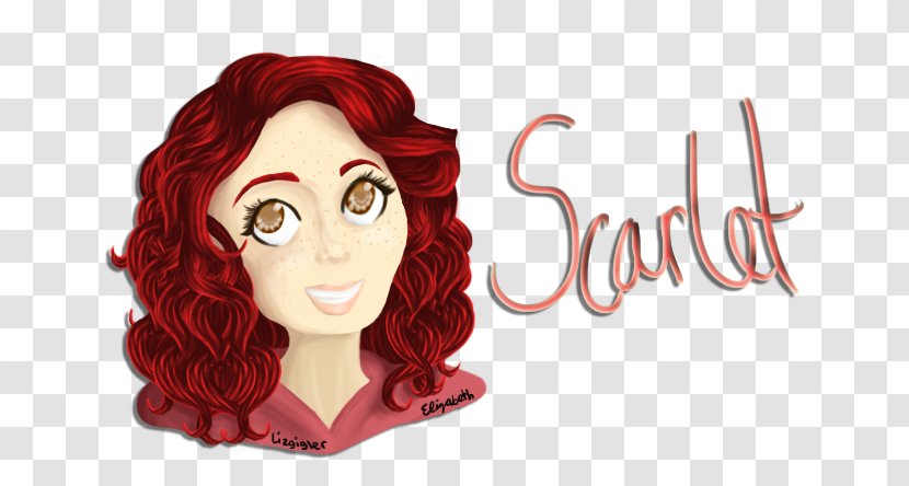 Hair Coloring Red Cartoon Character - Brown Transparent PNG