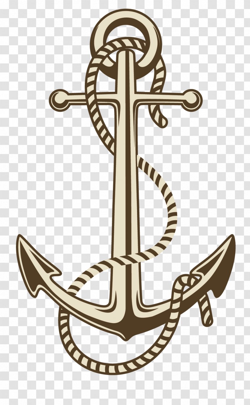 Anchor Drawing - Vector Painted Rope Transparent PNG