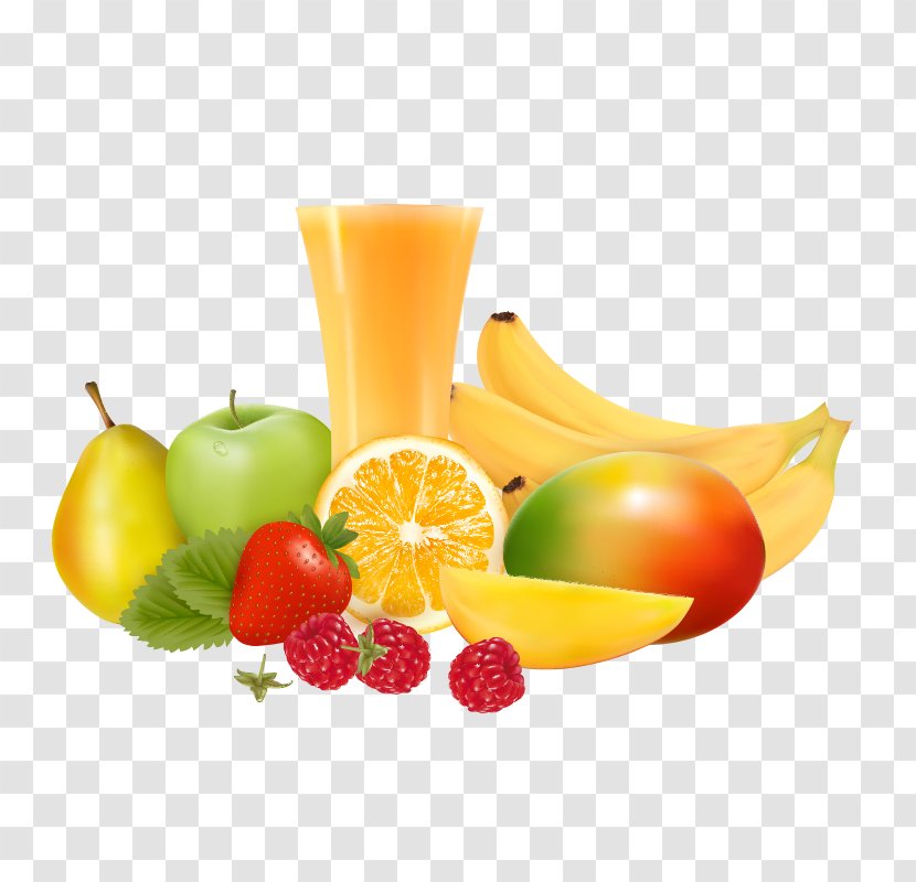 Juice Fruit Illustration - Superfood - Vector Yellow Transparent PNG