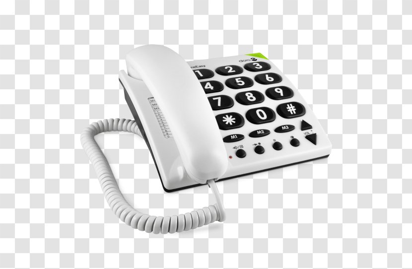 Cordless Telephone Doro PhoneEasy 311c Home & Business Phones - Answering Machines - Fixe Transparent PNG