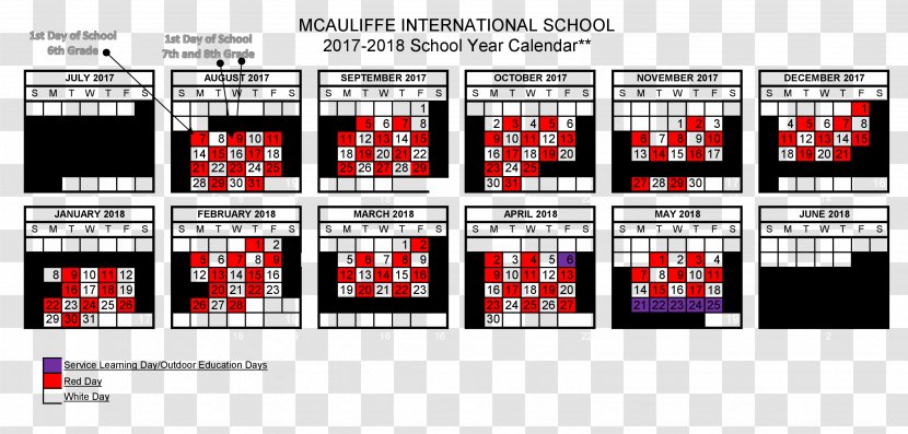 Denver Public Schools Smiley Middle School Calendar 0 - 2019 Transparent PNG