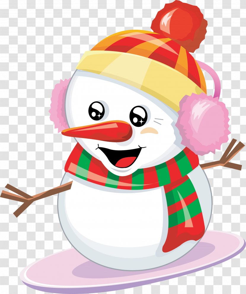 Lovely Snowman Desktop Wallpaper Christmas - Drawing Transparent PNG