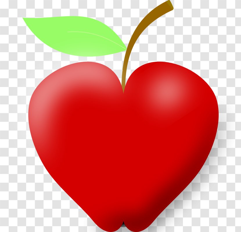 Heart Apple Clip Art Transparent PNG