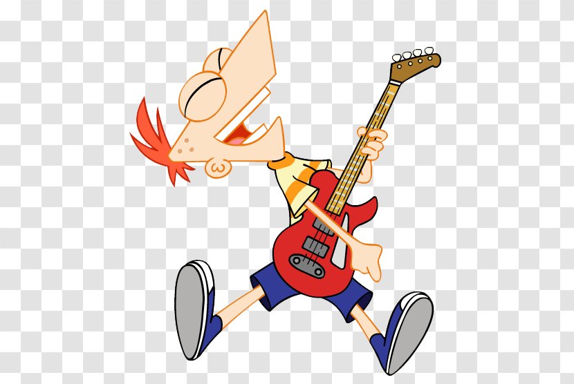 Guitar Phineas Flynn Ferb Fletcher Candace Perry The Platypus - Artwork Transparent PNG
