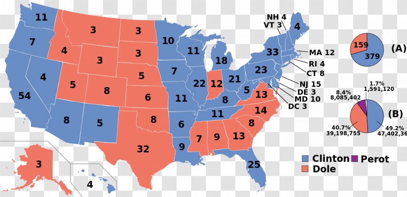 United States Of America Presidential Election, 2004 US Election 2016 1984 Democratic Party - Electoral College - Diagram Transparent PNG