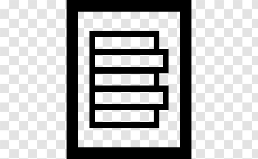 Black Line Angle White Font - Rectangle Transparent PNG