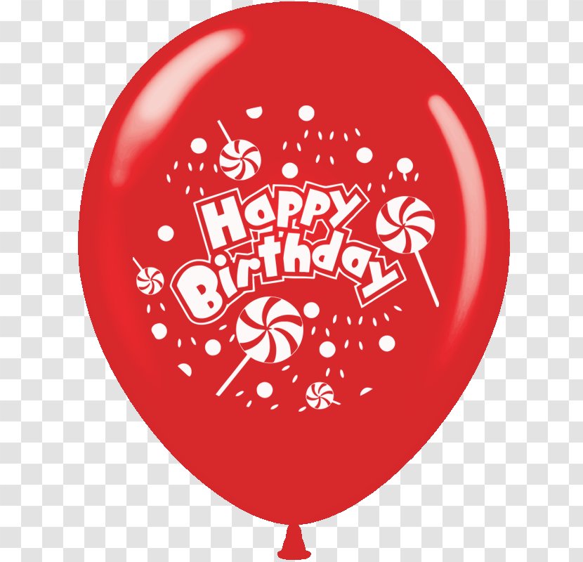 Balloon Birthday Gift Party Clip Art - Red - Plastering Effect Transparent PNG