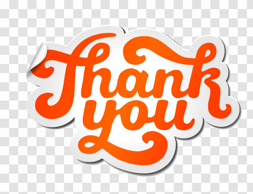 Download Typography - Sticker - Thank You Transparent PNG
