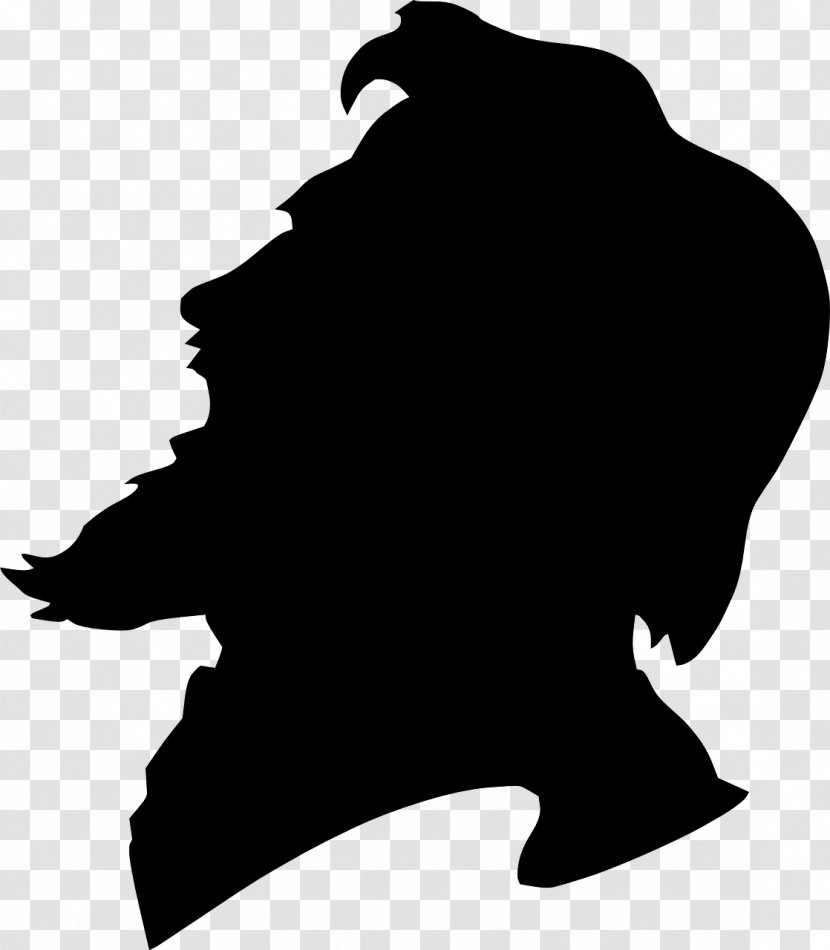 Silhouette Woman Clip Art - Beard And Moustache Transparent PNG