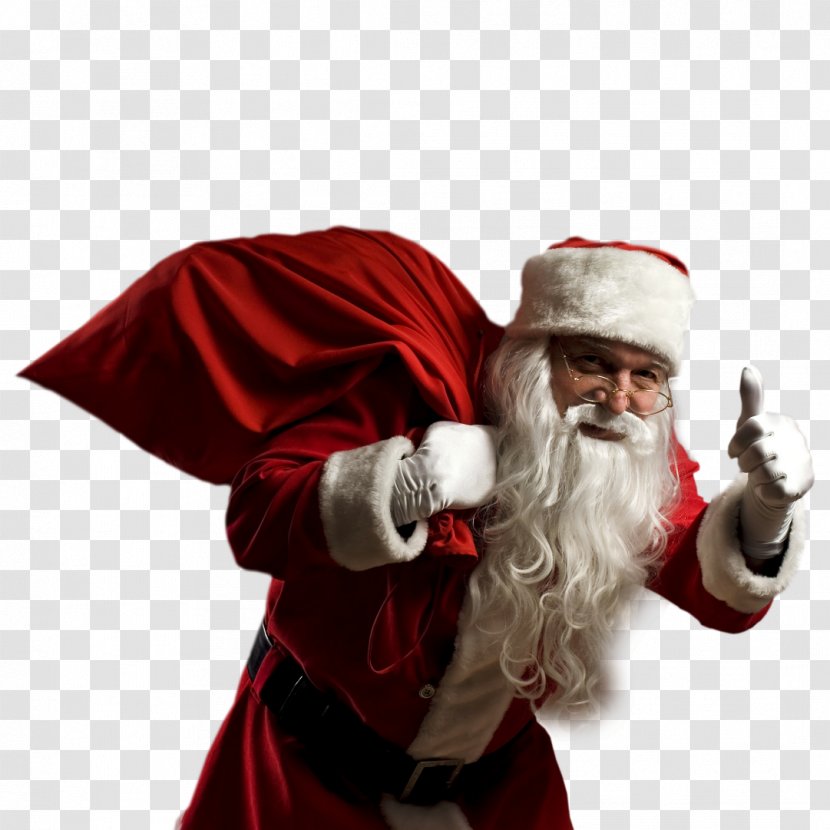 Santa Claus Mrs. Christmas Reindeer Gift - Père Noël Transparent PNG