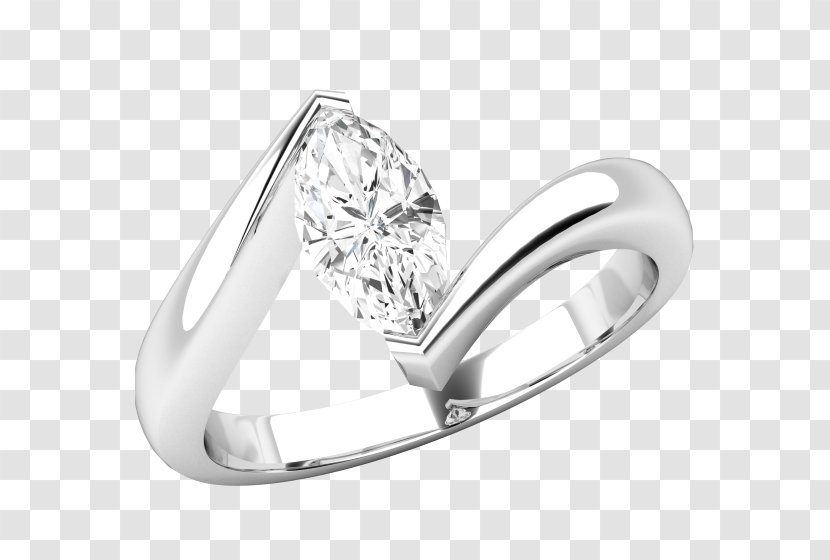 Diamond Wedding Ring Engagement Solitaire - Gemstone Transparent PNG