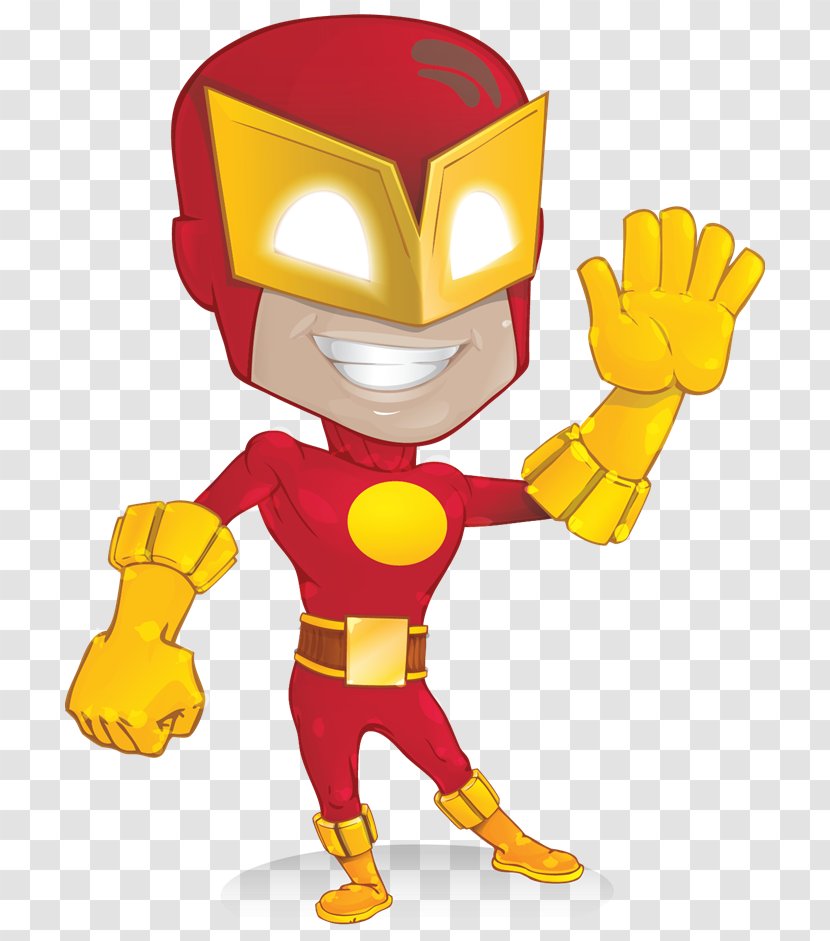 Flash Superhero Cartoon Character - Material - Cliparts Transparent PNG