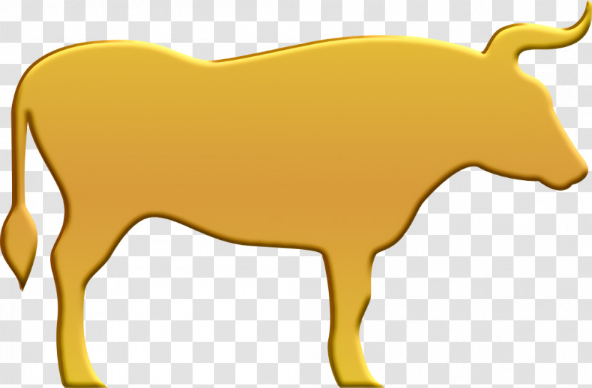Bull Facing Right Icon Animals Icon Animal Silhouettes Icon Transparent PNG