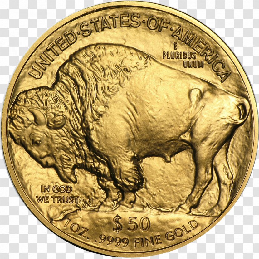 American Buffalo Bullion Coin Nickel Gold - Fauna Transparent PNG