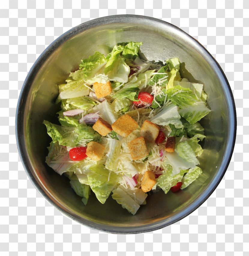 Caesar Salad Vegetarian Cuisine Recipe Leaf Vegetable Food - Rocket Transparent PNG