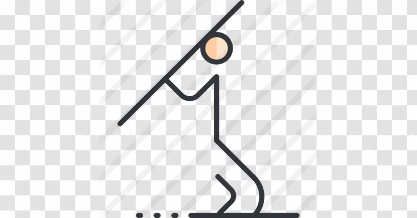 Javelin Throw Clip Art - Black And White - Symbol Transparent PNG