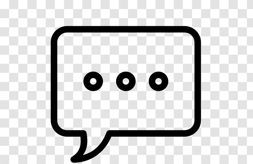 Message Online Chat Email Messaging Apps - Black And White Transparent PNG