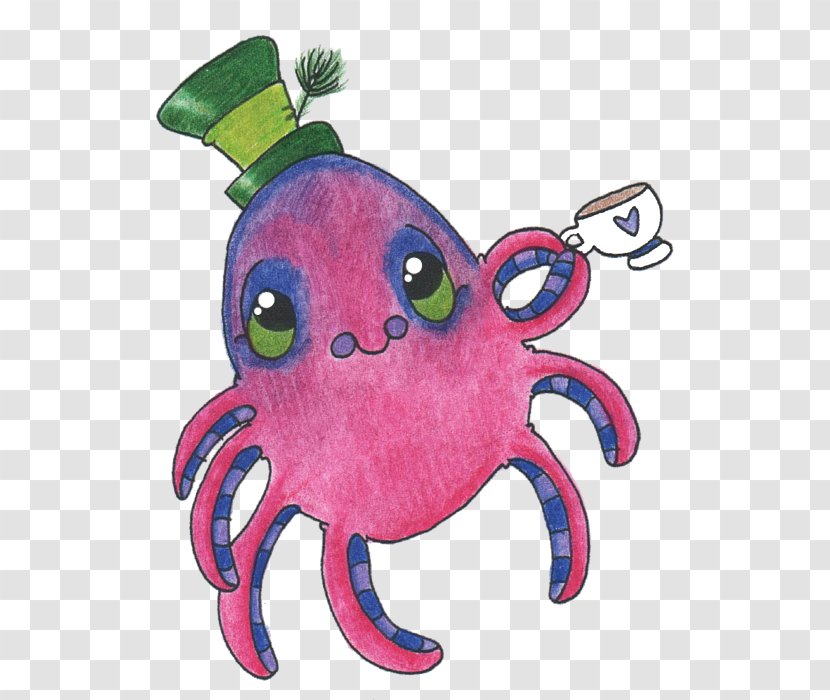 Octopus Cephalopod Seafood Clip Art - Watercolor Transparent PNG