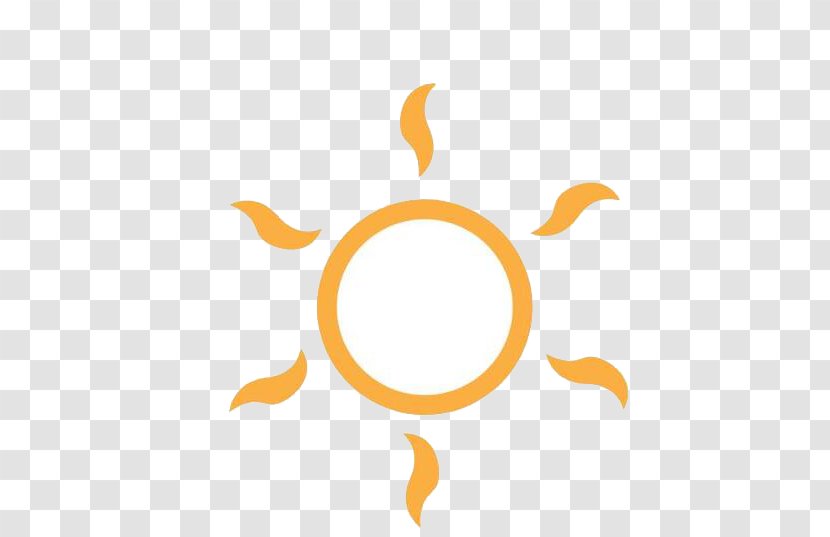 Brand Yellow Pattern - Orange - Small Sun Sign Transparent PNG