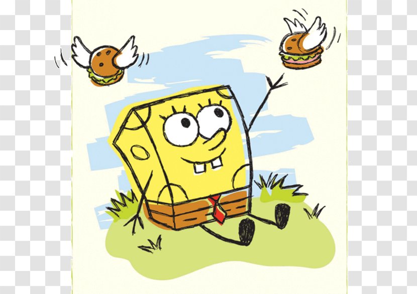 SpongeBob PartyPants Cartoon Clip Art - Grass - Book Transparent PNG
