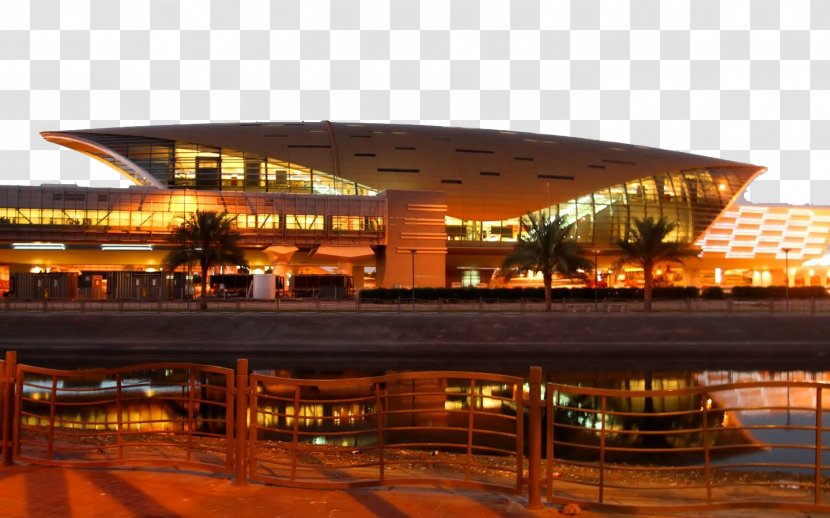 Burj Khalifa Dubai Marina Mall Of The Emirates Roads And Transport Authority Metro - Grand Hotel Night FIG. Transparent PNG