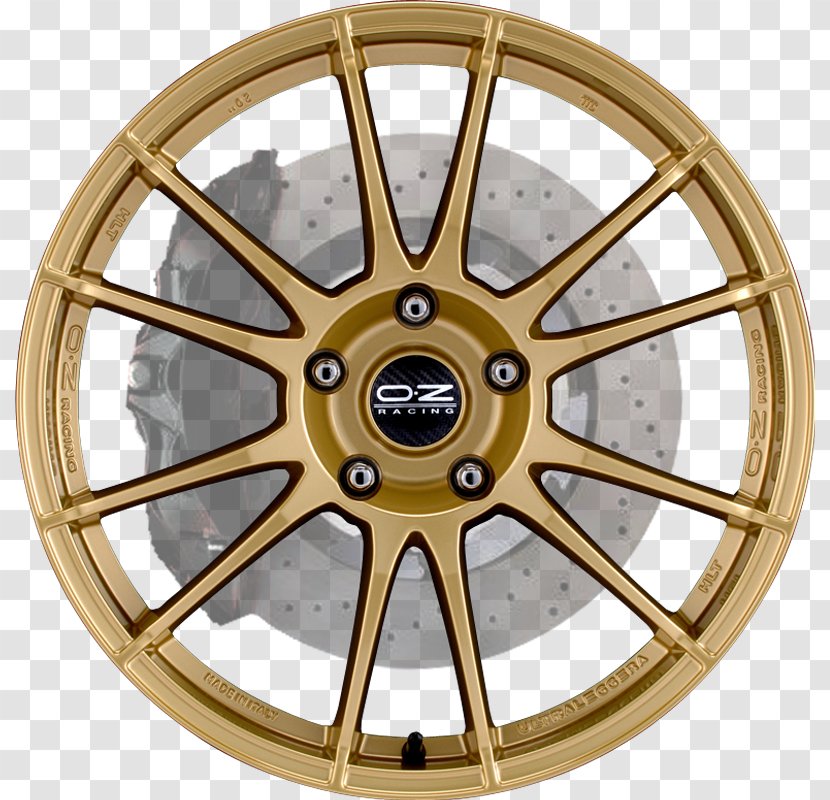 Alloy Wheel Car Rim OZ Group Spoke - Sparco - Four-wheel Transparent PNG