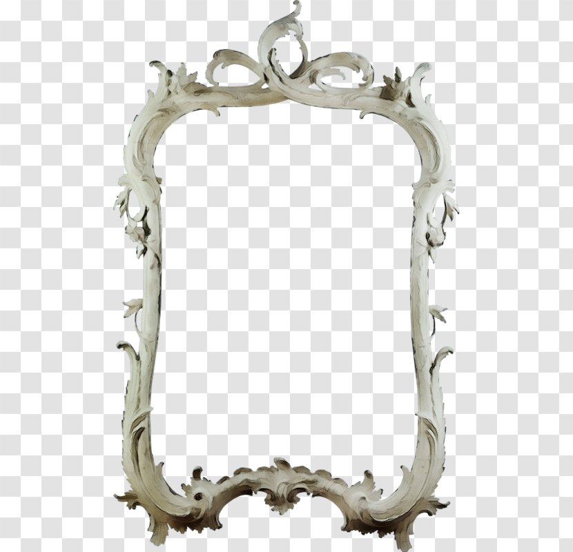 Silver Mirror - Watercolor - Metal Transparent PNG