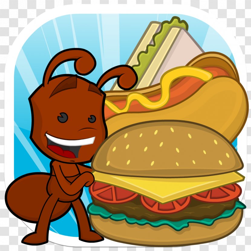 Fire Ant Hamburger Fast Food App Store - Cuisine - Yummy Burger Mania Game Apps Transparent PNG