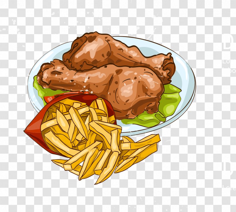 Fast Food French Fries Mexican Cuisine Burrito Menu - Deep Frying - Chicken Transparent PNG