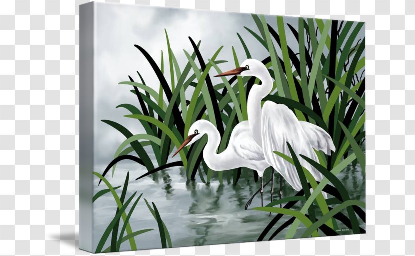 Bird Painting Fine Art Mute Swan - Crane - Egret Poster Design Transparent PNG