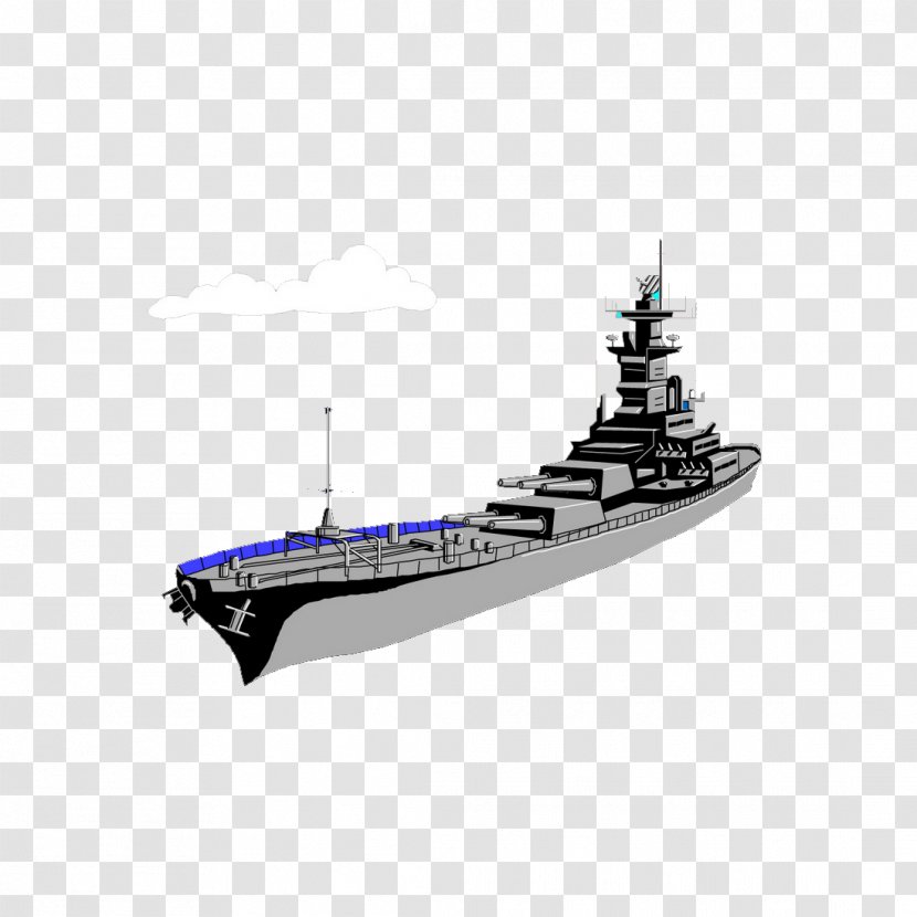 Heavy Cruiser Destroyer Battlecruiser Warship - Google Images - Model Transparent PNG