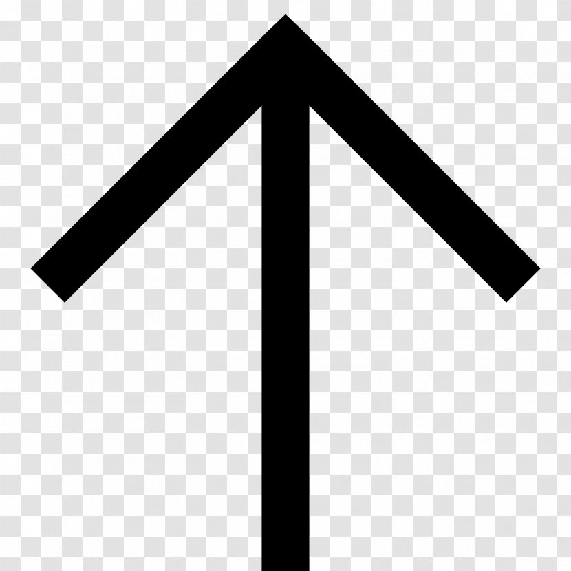 Arrow - Symbol - Black And White Transparent PNG