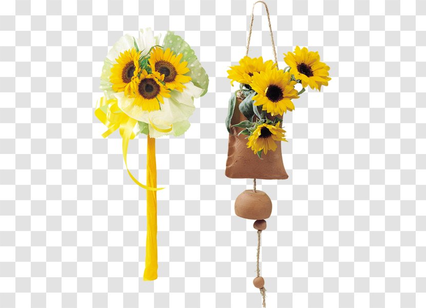 Common Sunflower Cut Flowers Floral Design - Flower Arranging Transparent PNG