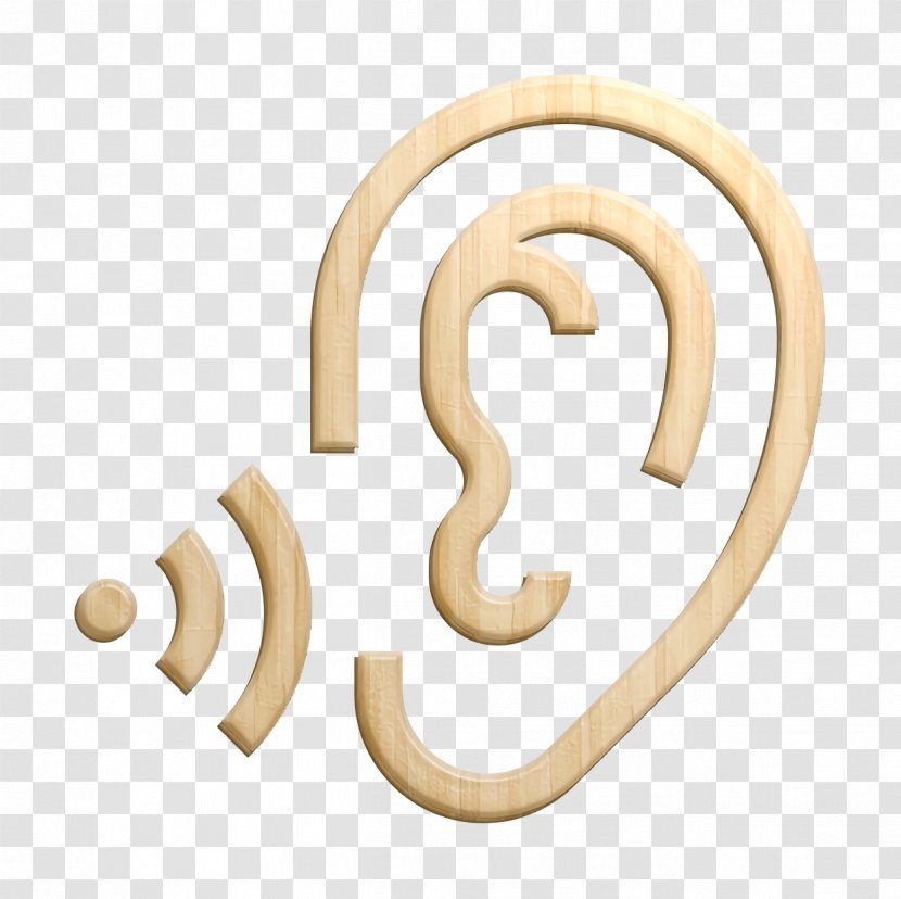 Ear Icon News And Journal - Number - Brass Transparent PNG