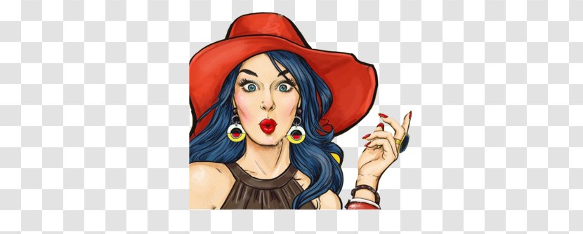 Pop Art Royalty-free - Cartoon - Woman Transparent PNG