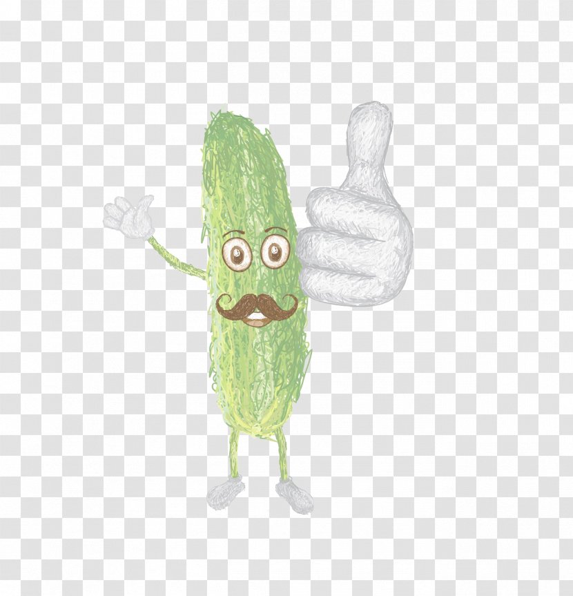 Cucumber Clip Art - Cartoon - Hand-painted Transparent PNG